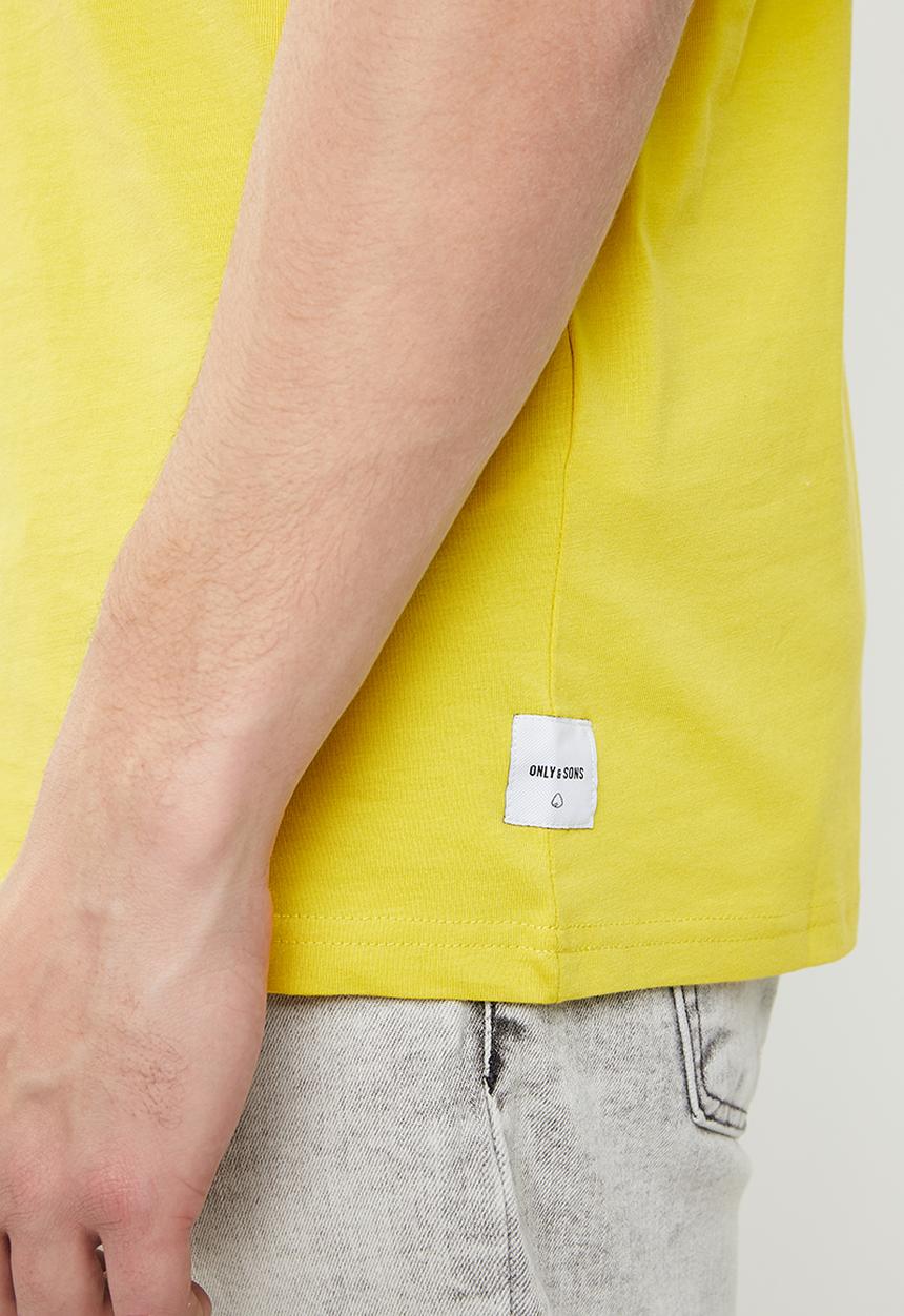 Only & Sons - Ladd short sleeve oversized tee - yellow