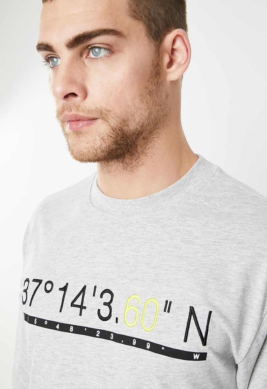 Only & Sons - Ladd short sleeve oversized tee - grey