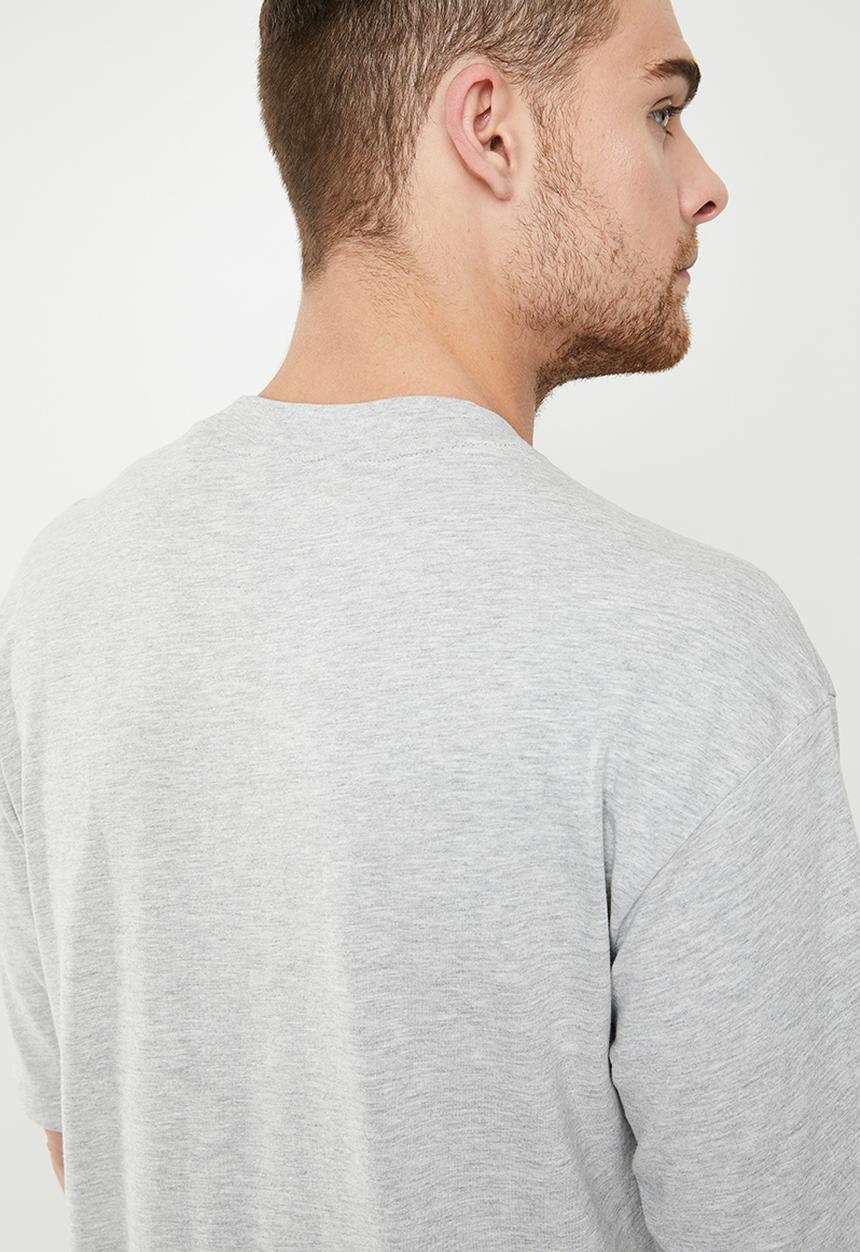 Only & Sons - Ladd short sleeve oversized tee - grey