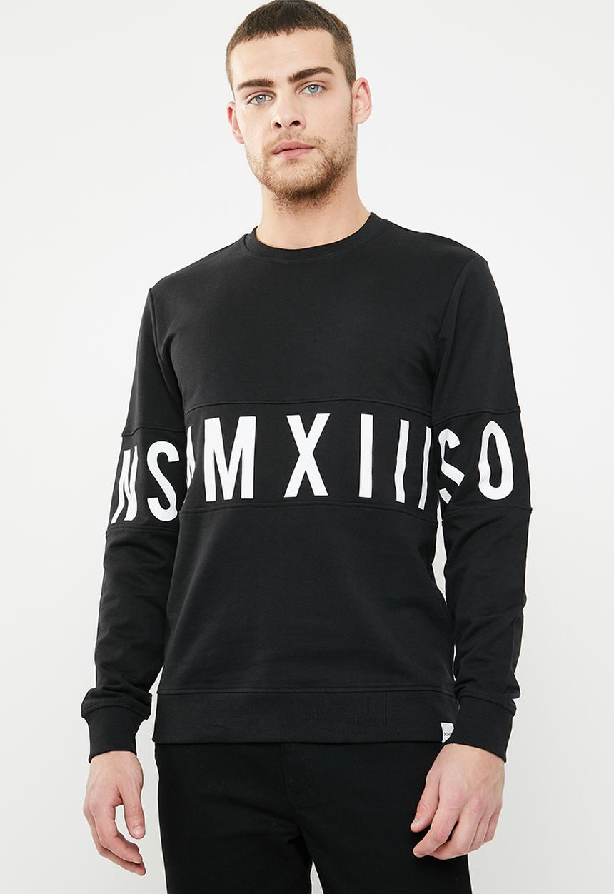 Only & Sons - Napoleon crew neck sweater - black