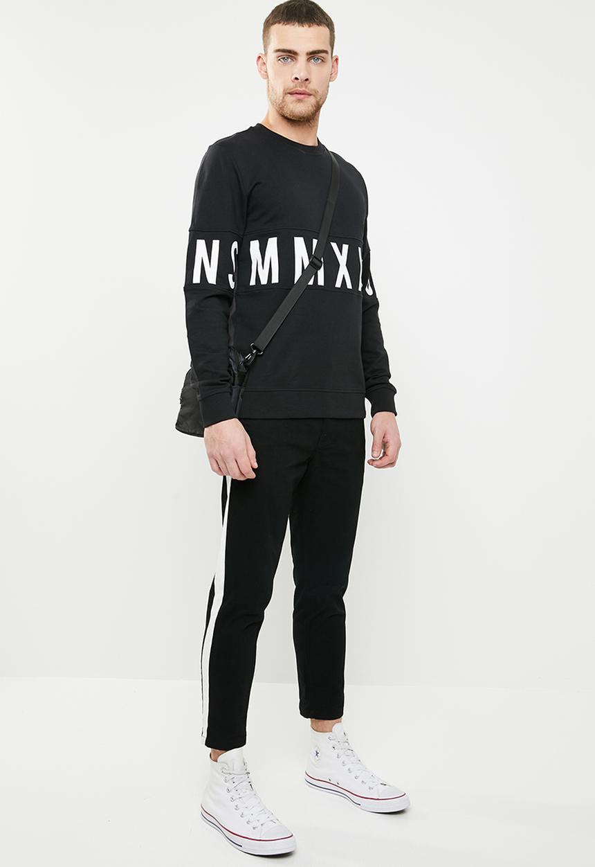 Only & Sons - Napoleon crew neck sweater - black