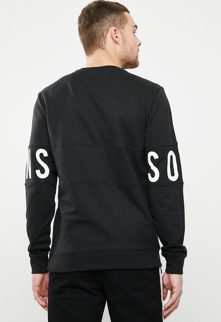 Only & Sons - Napoleon crew neck sweater - black