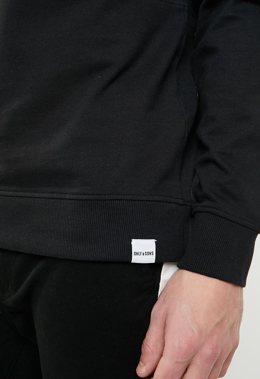 Only & Sons - Napoleon crew neck sweater - black