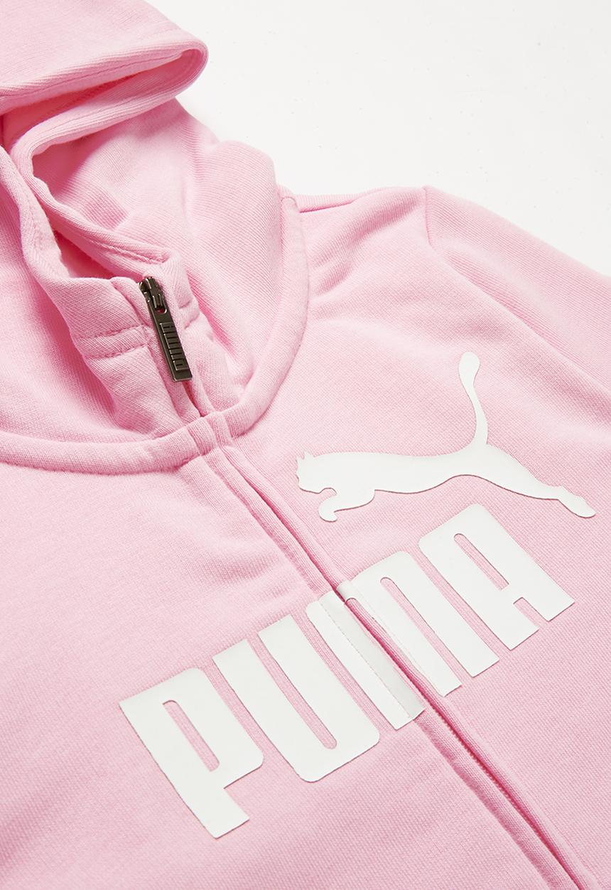 PUMA - Kids ESS hooded jacket - pink