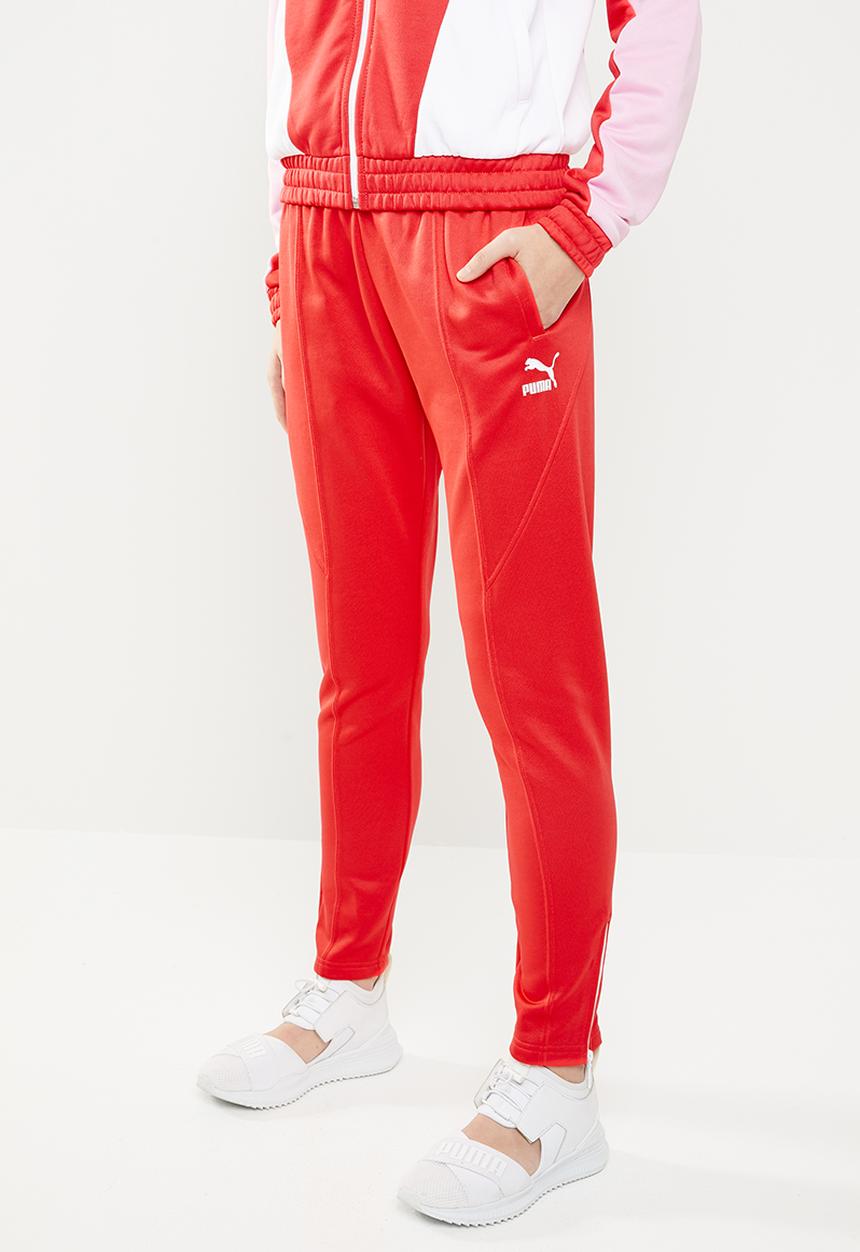 PUMA - XTG 94 track pant - coral & white 