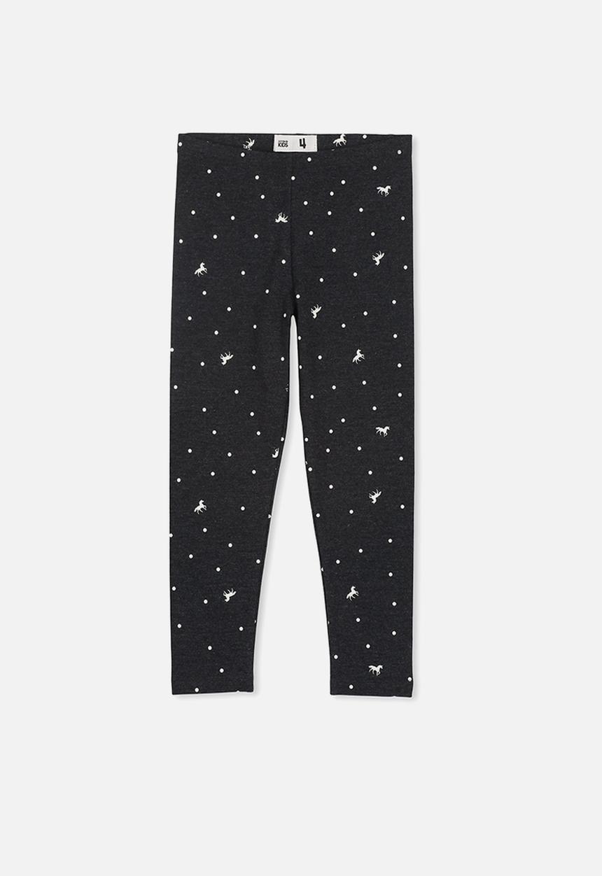 Cotton On - Huggie tights - black & white 