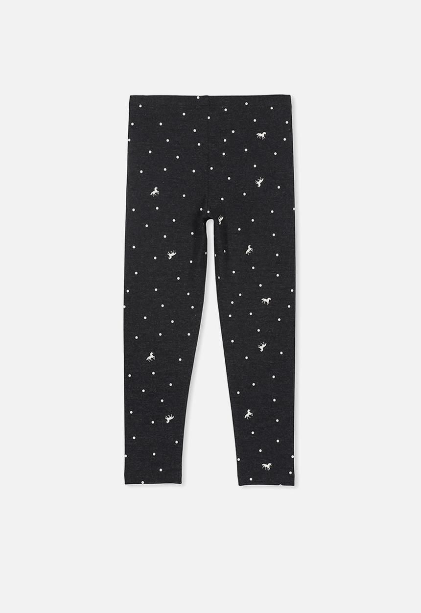 Cotton On - Huggie tights - black & white 