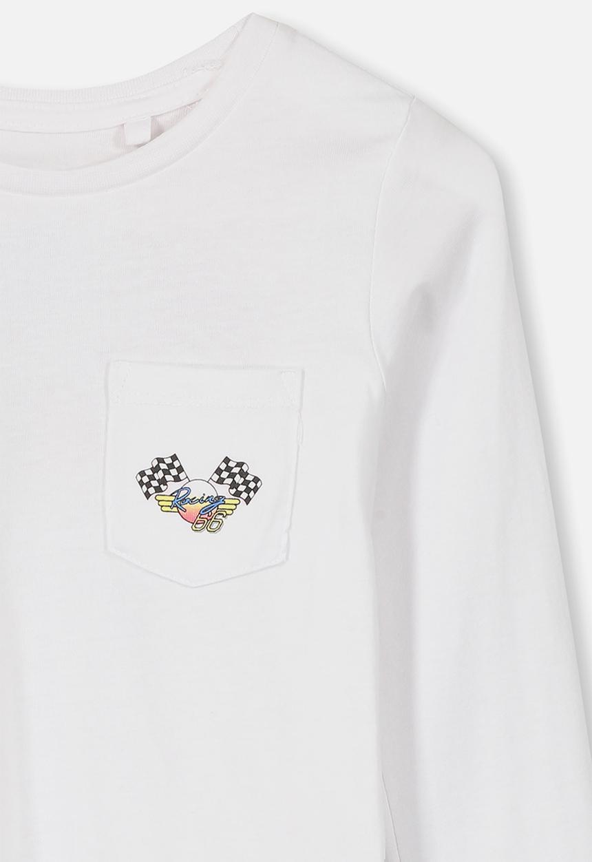 Cotton On - Tom long sleeve tee - white