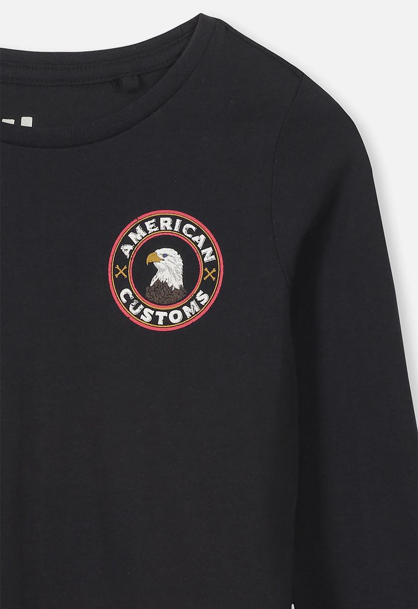 Cotton On - Tom long sleeve tee - black