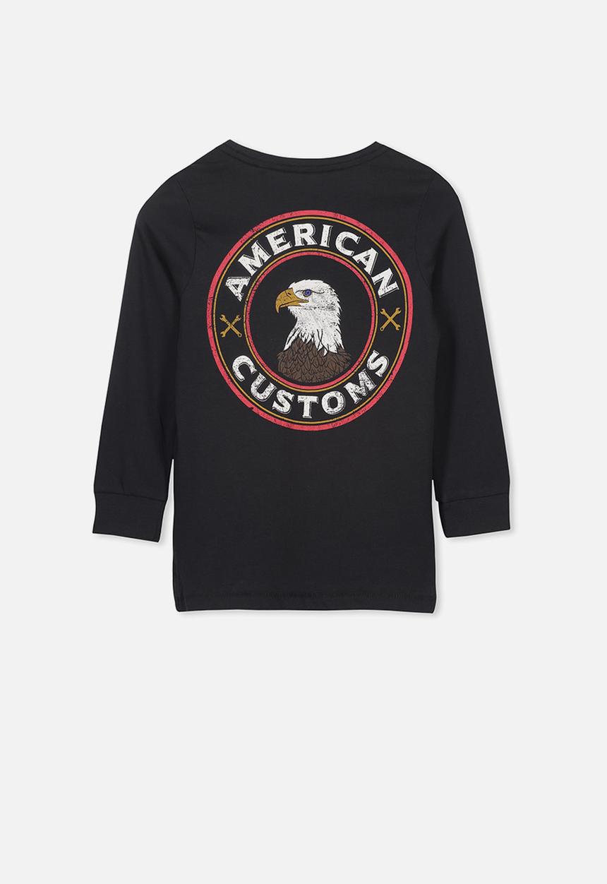 Cotton On - Tom long sleeve tee - black