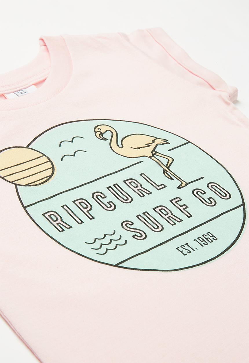 Rip Curl - Mini flamingo cove tee - pink 