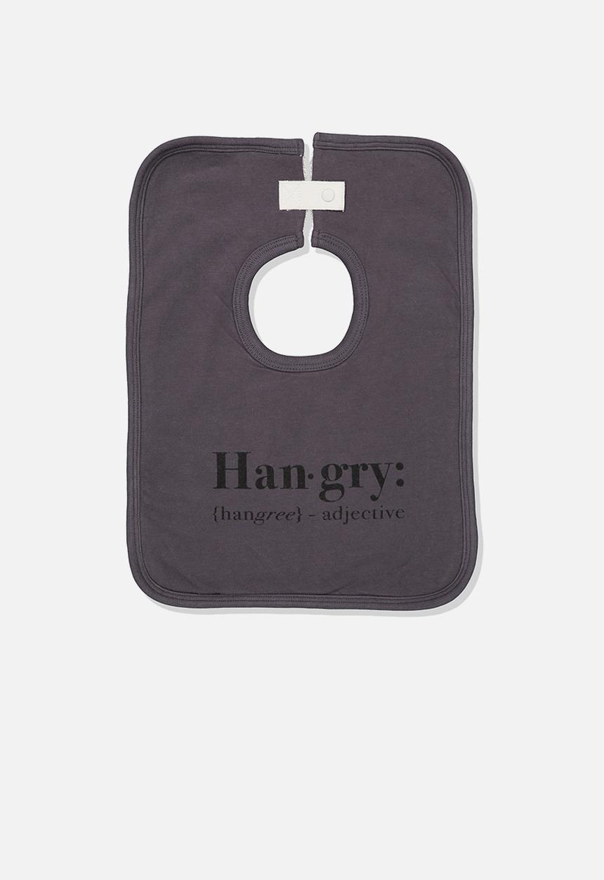 Cotton On - The everyday bib - charcoal