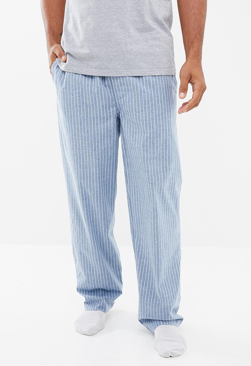 Superbalist - Striped woven sleep pants - blue