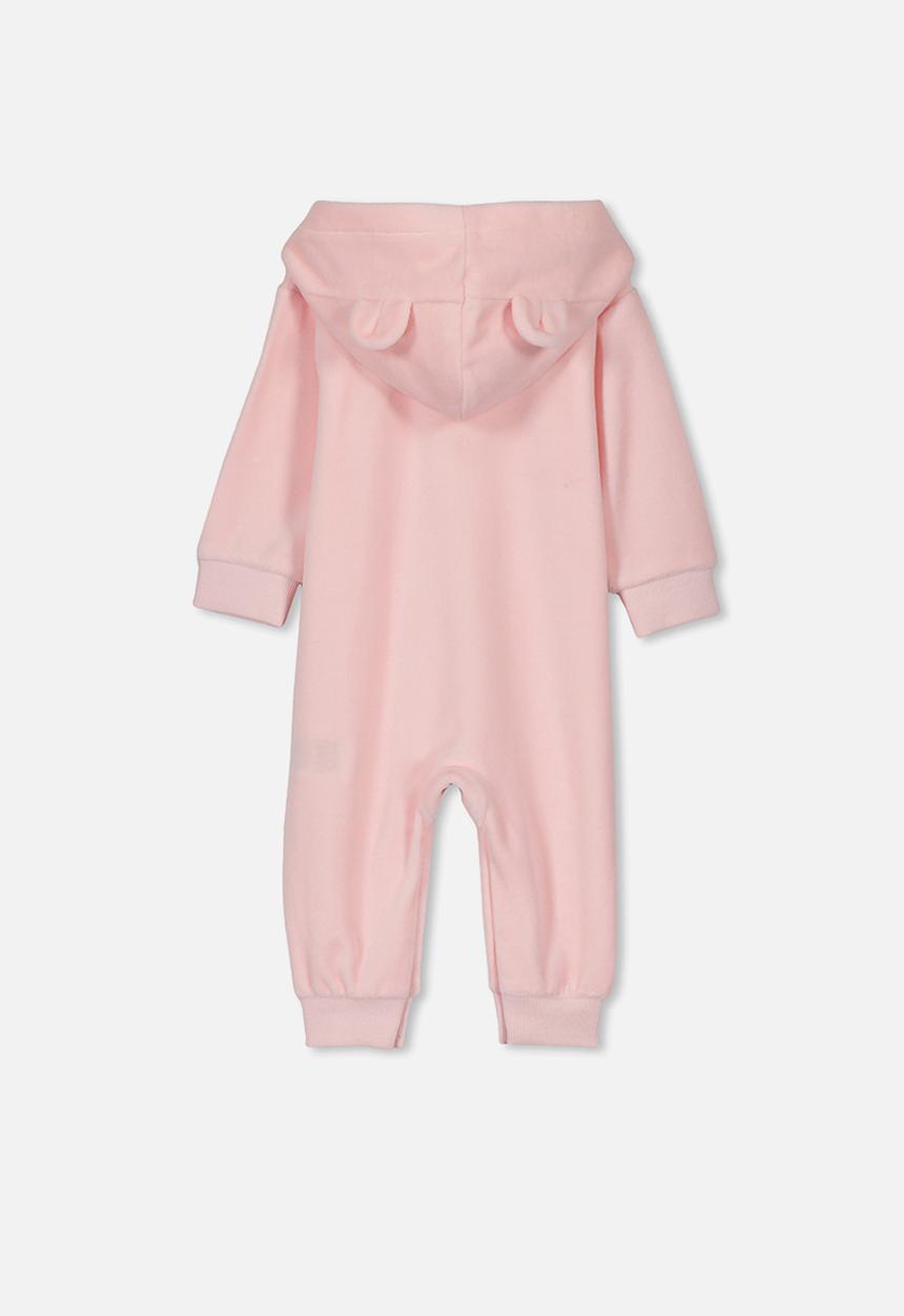 Cotton On - Velour romper - pink