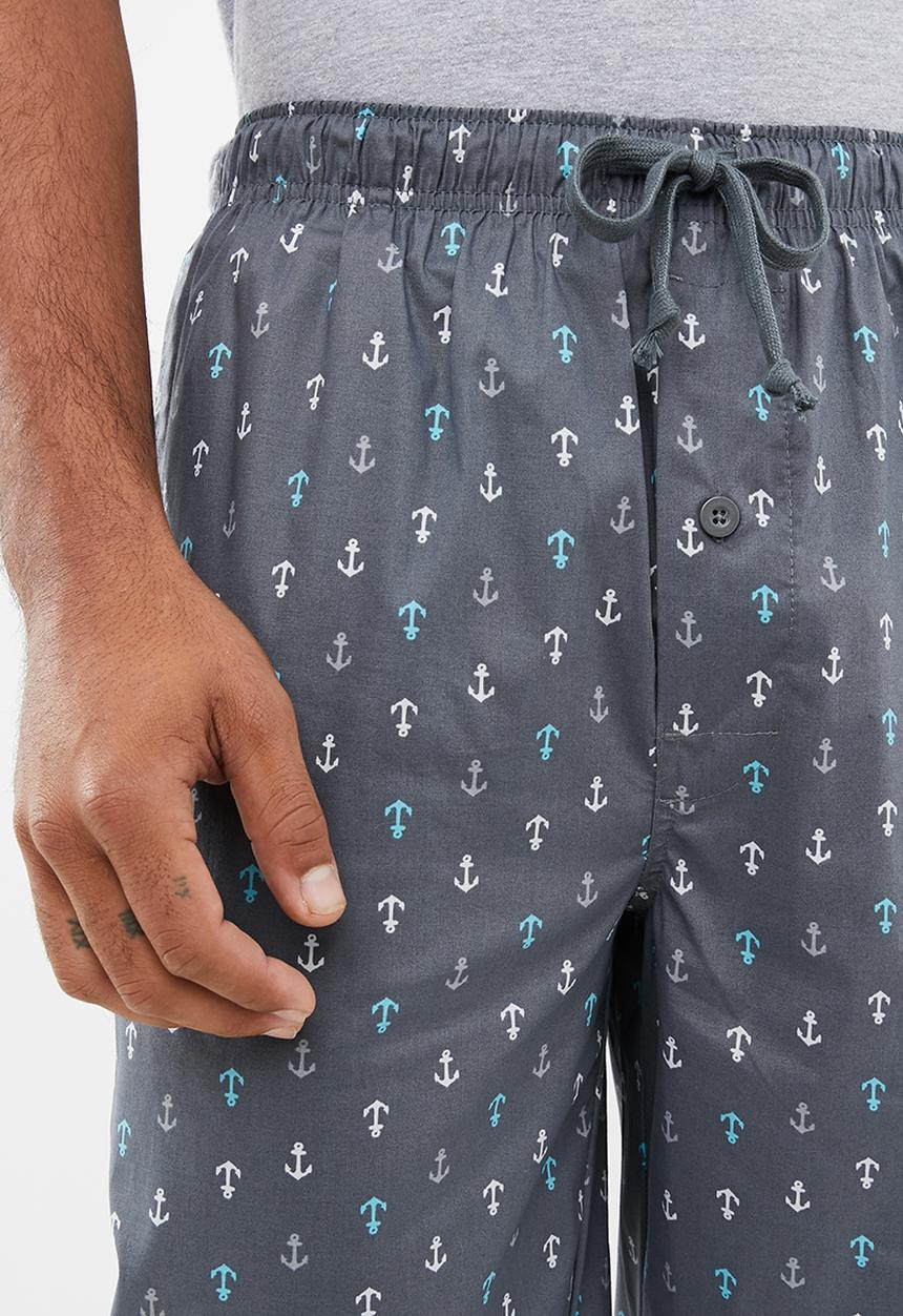 Superbalist - Anchor woven sleep pants - grey