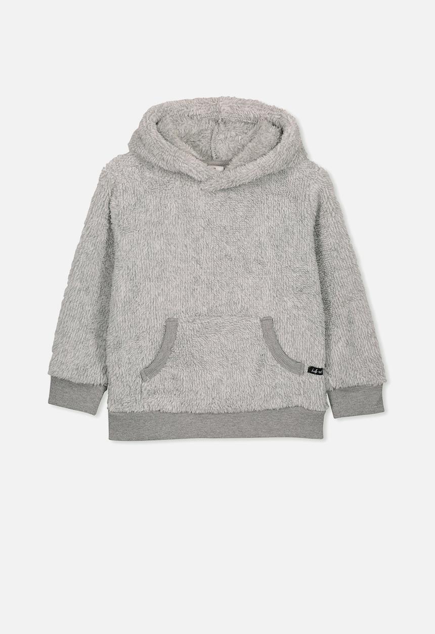 Cotton On - Raphael teddy hooded fleece - grey