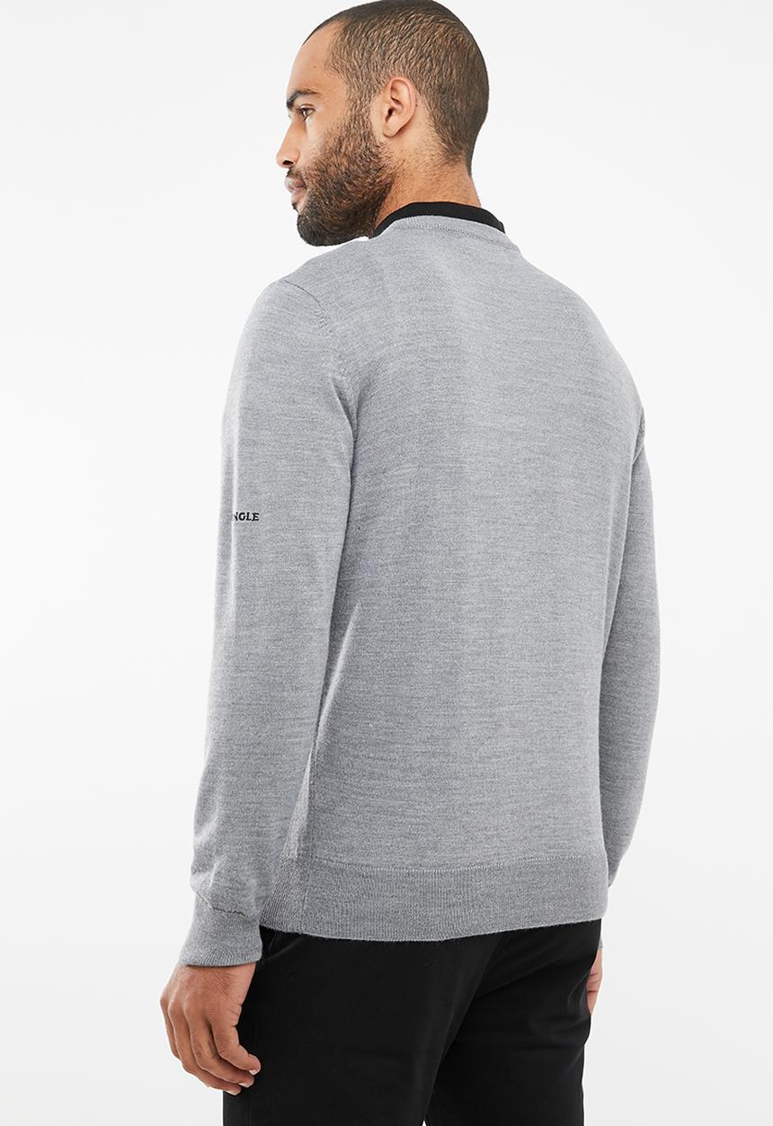 Pringle of Scotland - Leon tailored fit lion knit - grey