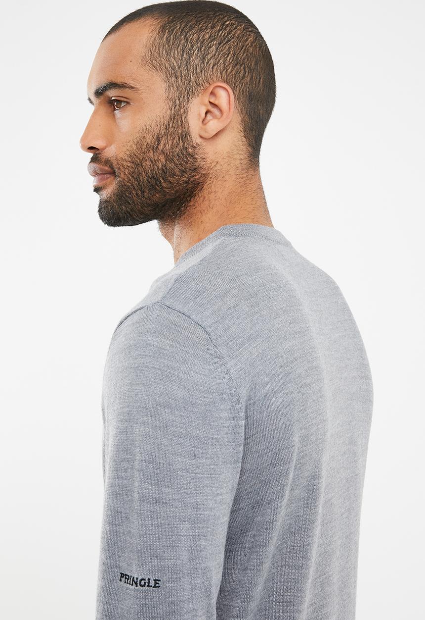 Pringle of Scotland - Leon tailored fit lion knit - grey