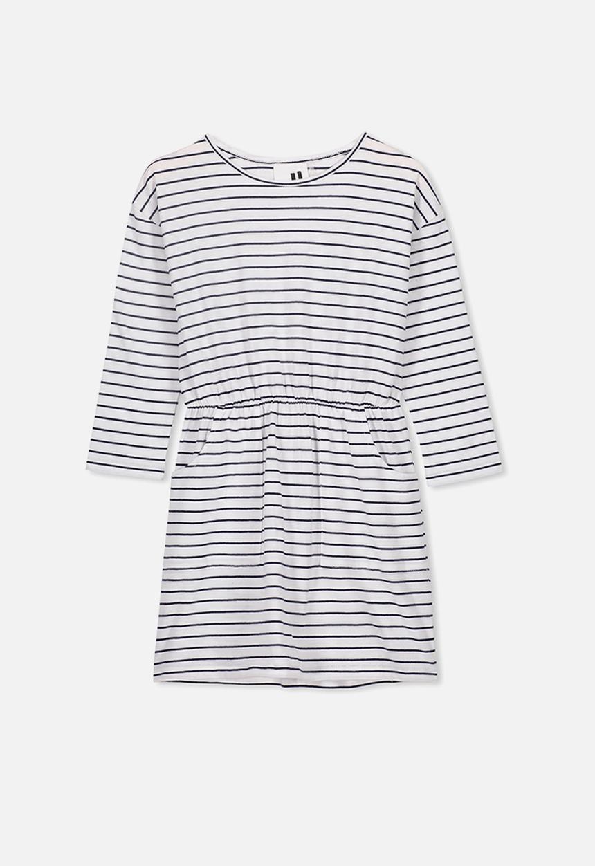 Cotton On - Mara long sleeve dress - black & white