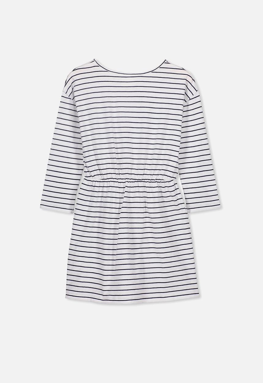 Cotton On - Mara long sleeve dress - black & white