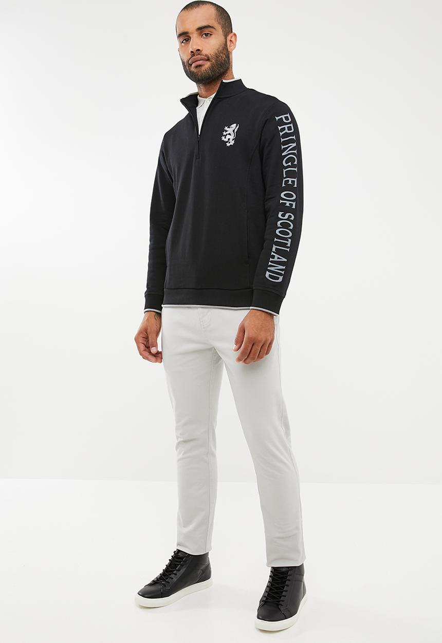 Pringle of Scotland - Liddell 1/4 zip sweatshirt - black