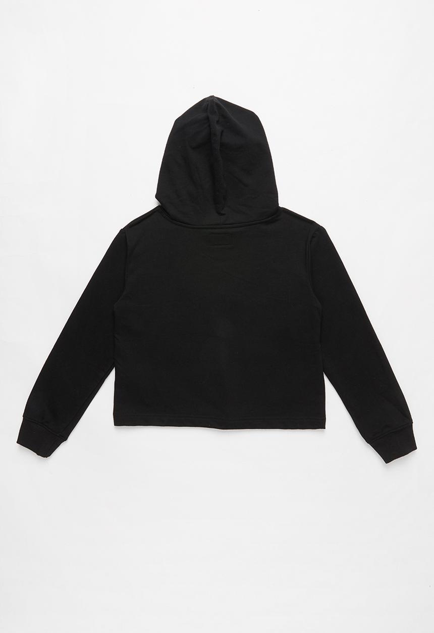 Converse - Converse cropped hoodie - black