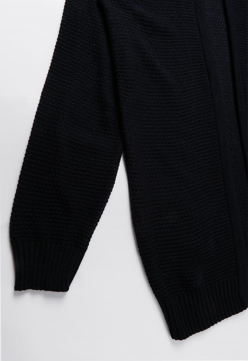 Rebel Republic - Teens Hooded Cardigan - navy
