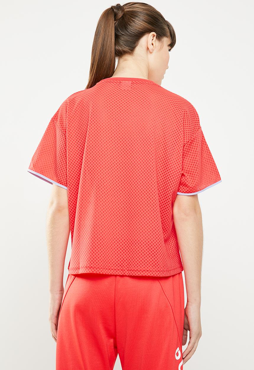 PUMA - Chase mesh tee - coral