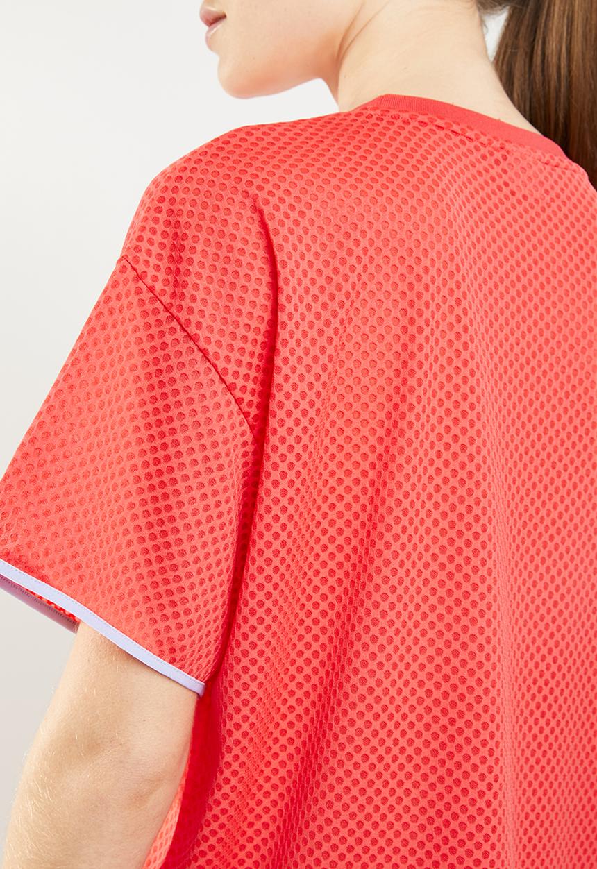 PUMA - Chase mesh tee - coral
