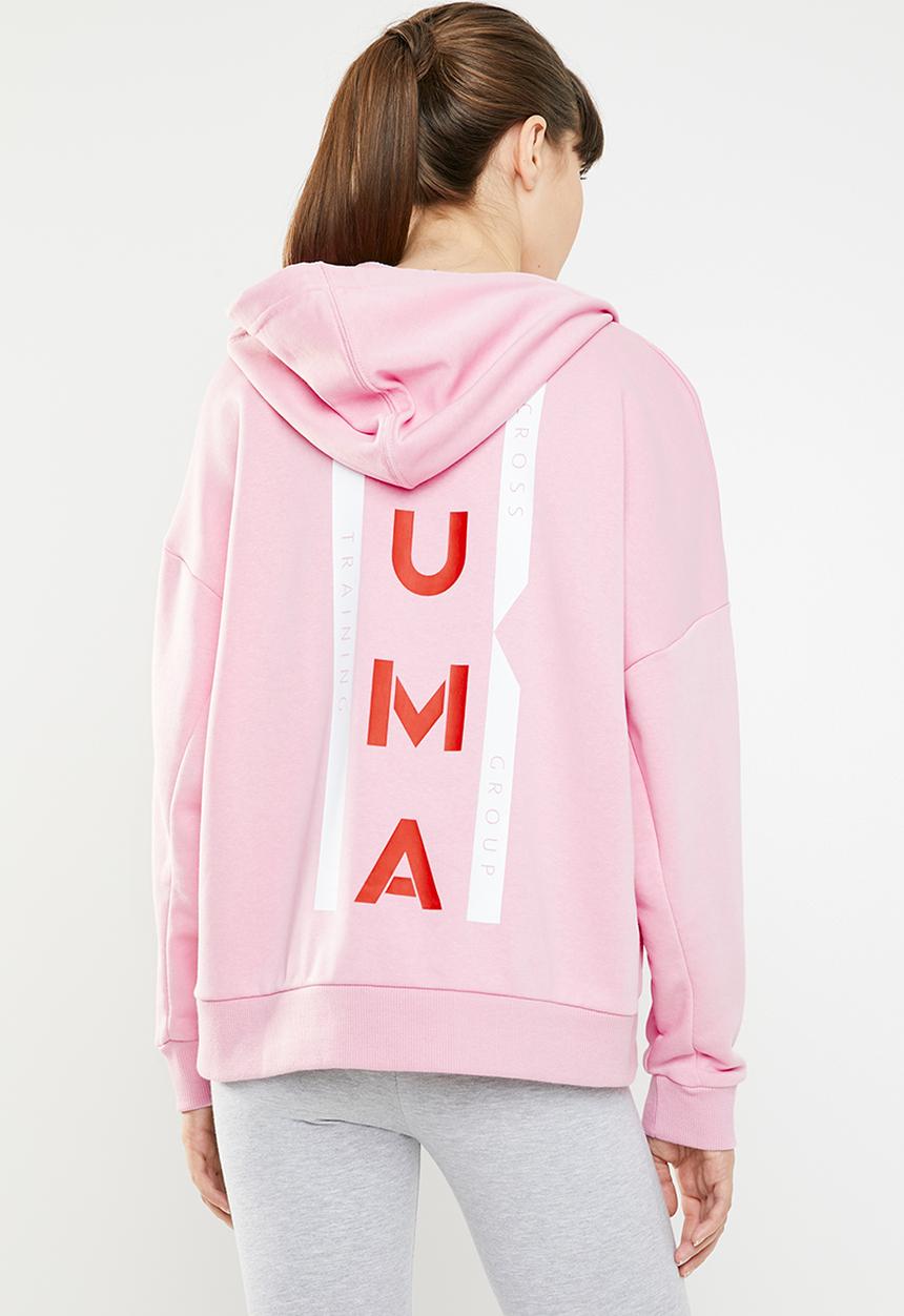 PUMA - XTG halfzip hoodie - pink