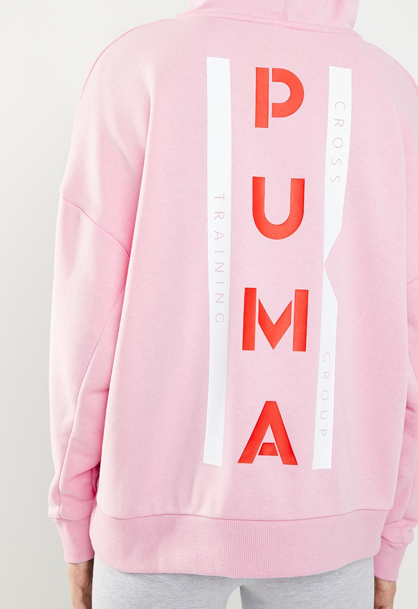 PUMA - XTG halfzip hoodie - pink