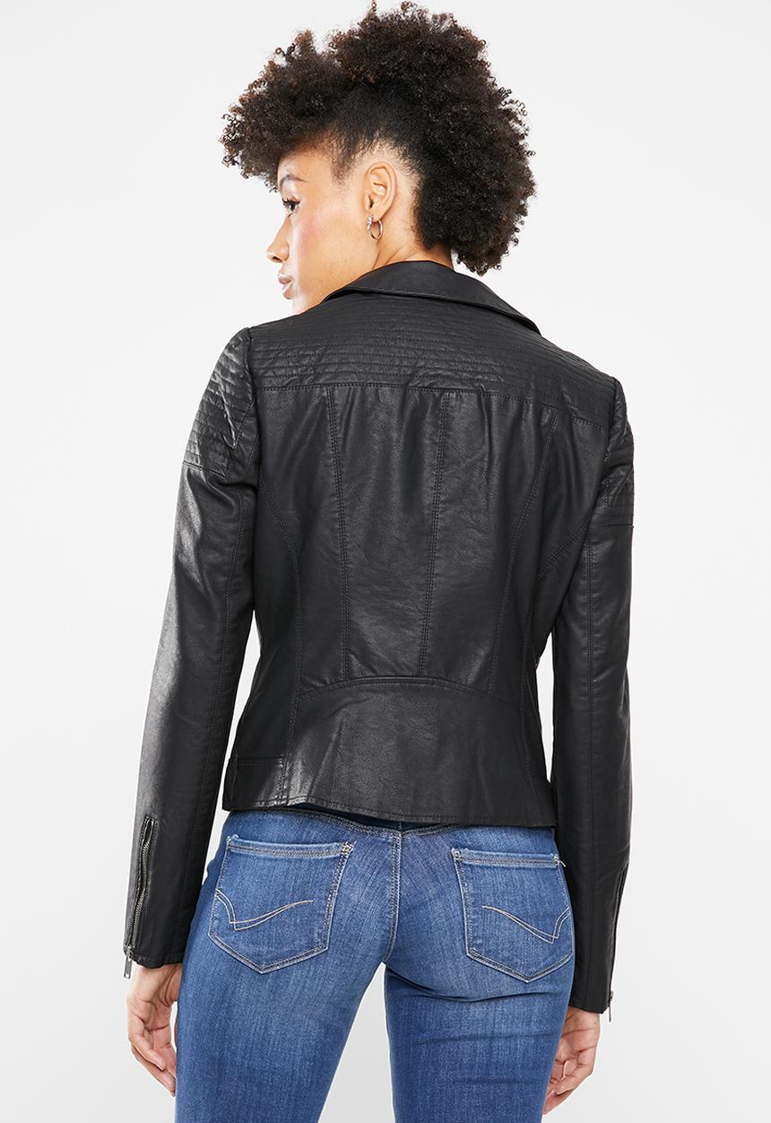 ONLY - Flora biker jacket - black