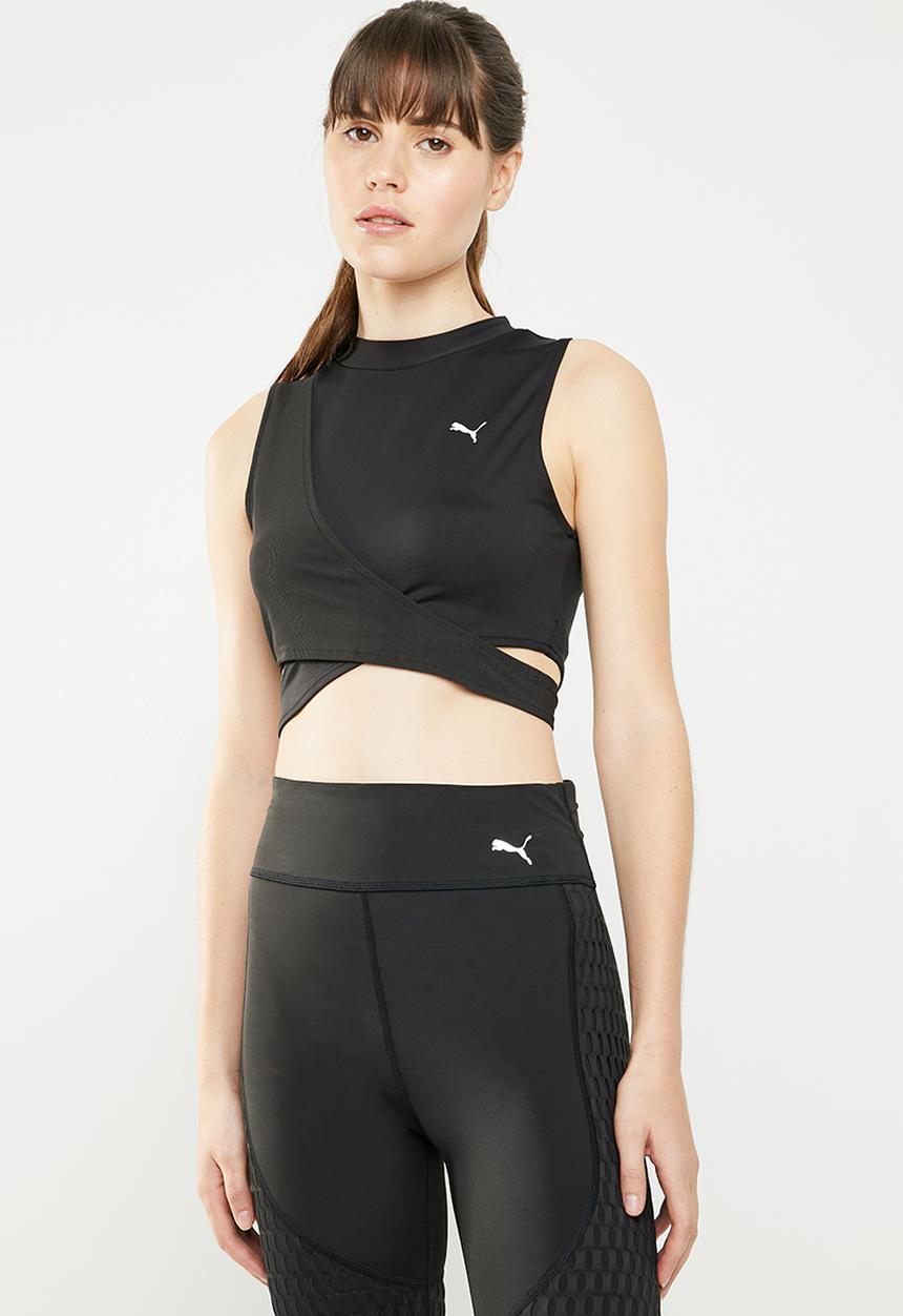 PUMA - Chase crossover crew top - black