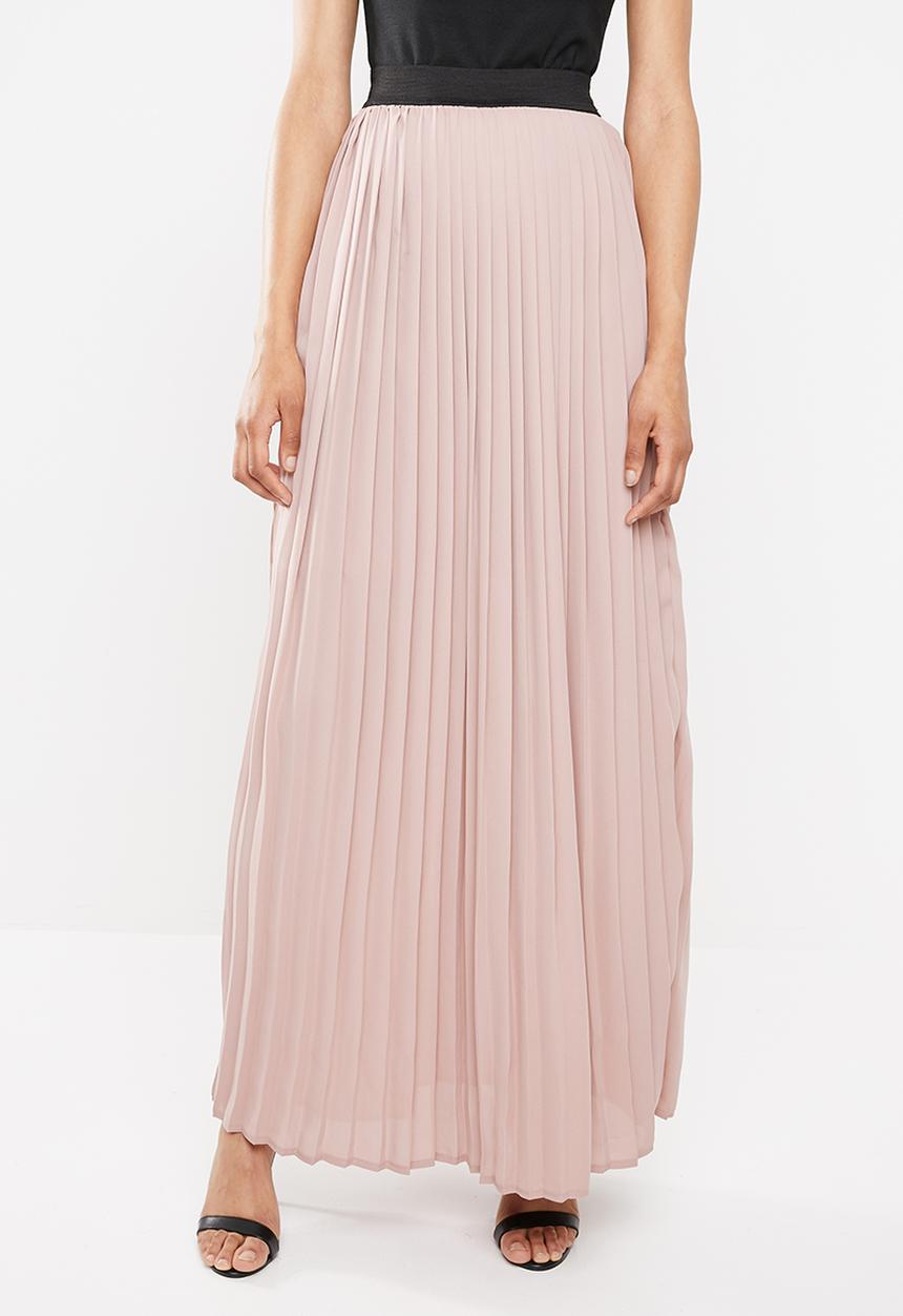 STYLE REPUBLIC - Pleated maxi skirt - pink