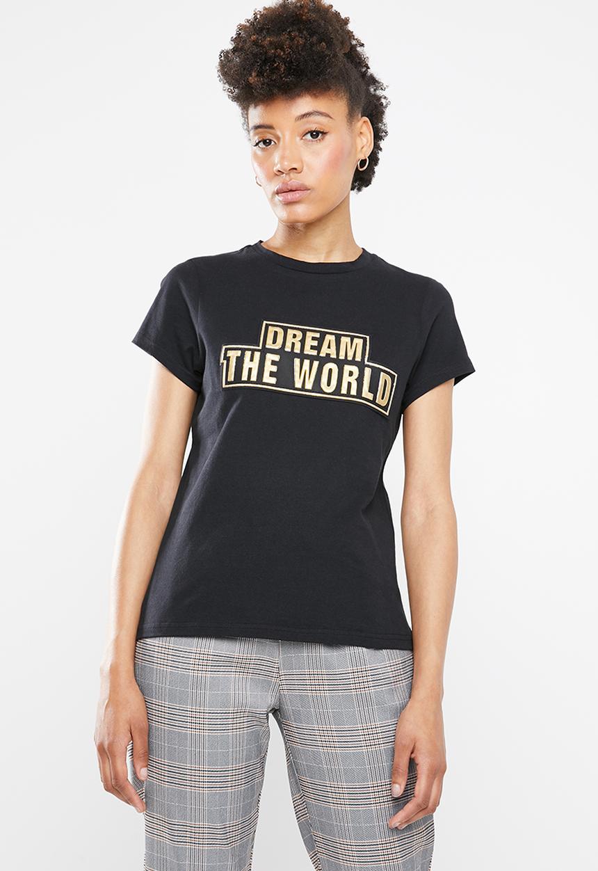 STYLE REPUBLIC - Dream the world T-shirt - black