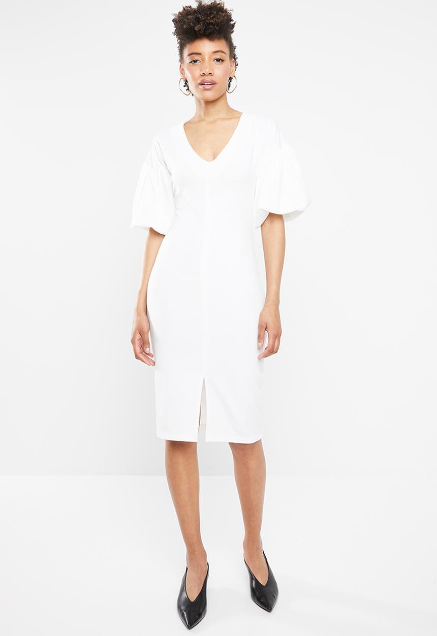 STYLE REPUBLIC - Volume sleeve dress - white