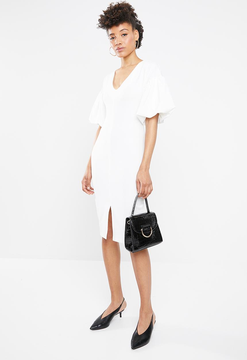 STYLE REPUBLIC - Volume sleeve dress - white