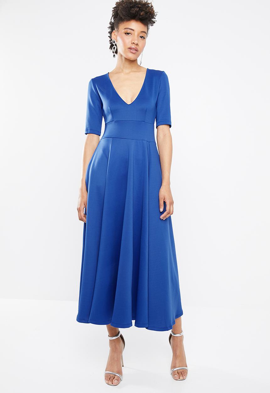 STYLE REPUBLIC - Volume fit and flare maxi - blue