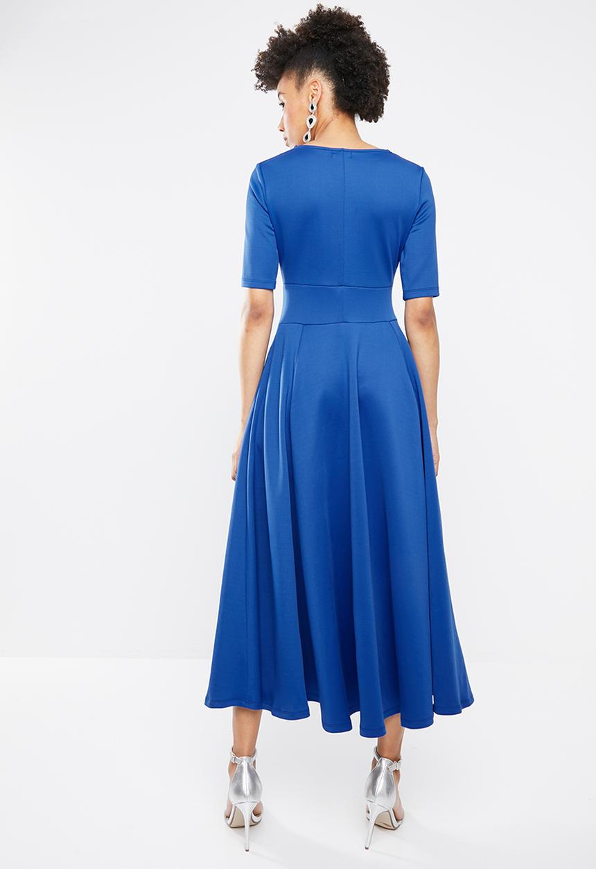 STYLE REPUBLIC - Volume fit and flare maxi - blue