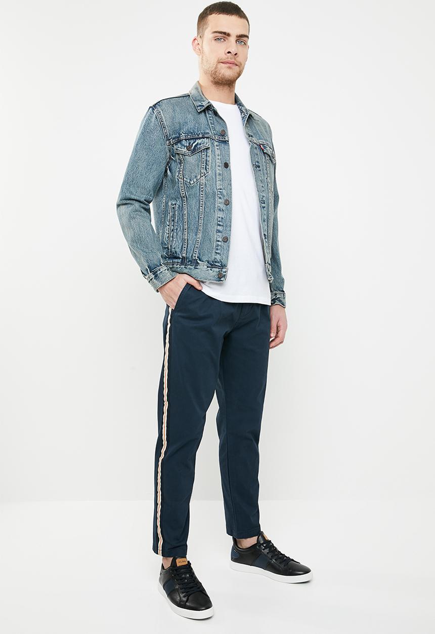 Jack & Jones - Ace arrow tape pants - navy