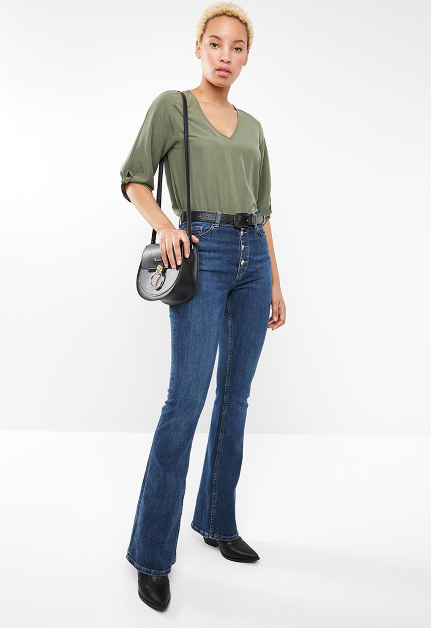 Noisy May - Kira 3/4 knot top - green