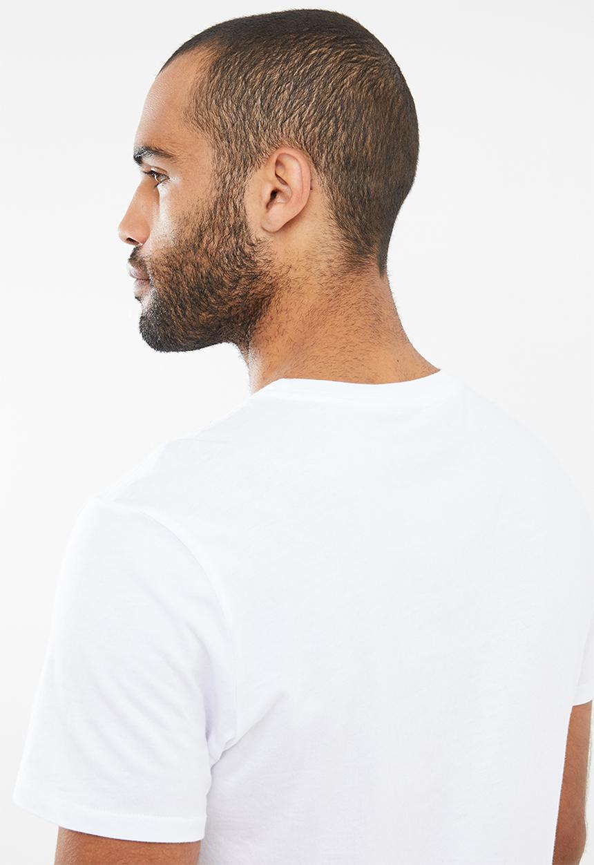 GUESS - Basic linear short sleeve tee - white