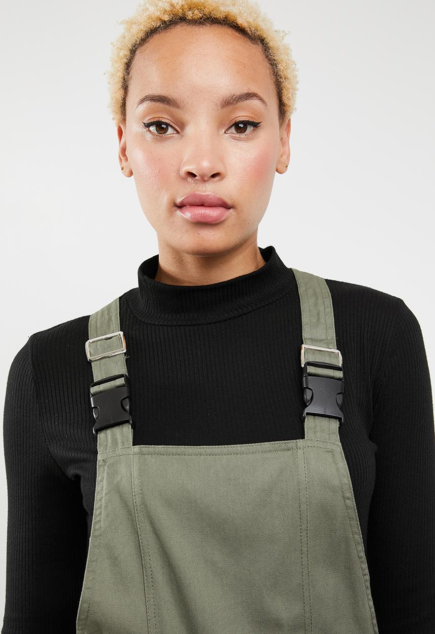 Missguided - Dungaree cargo jumpsuit - green