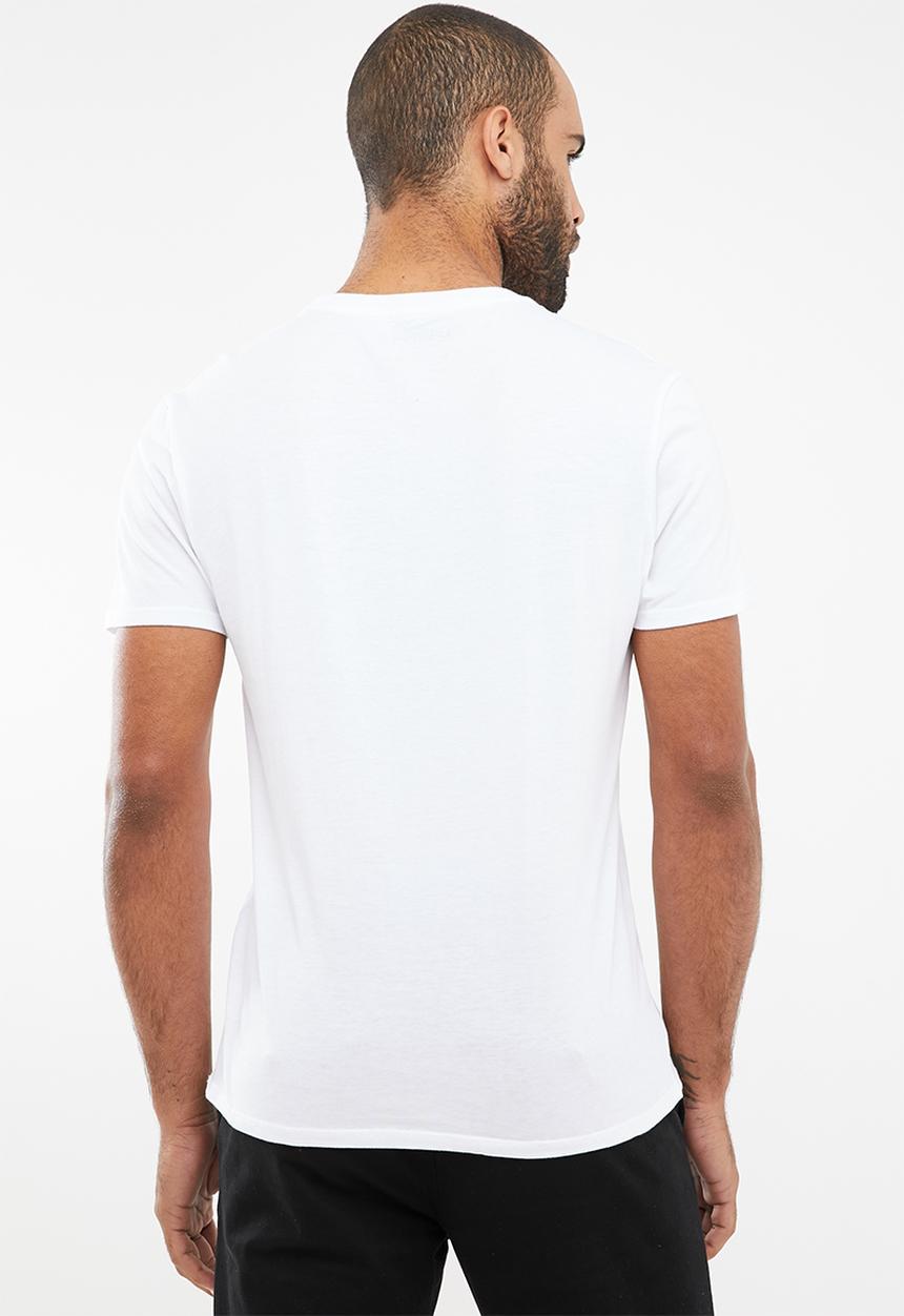 GUESS - Guess short sleeve triangle tee - white