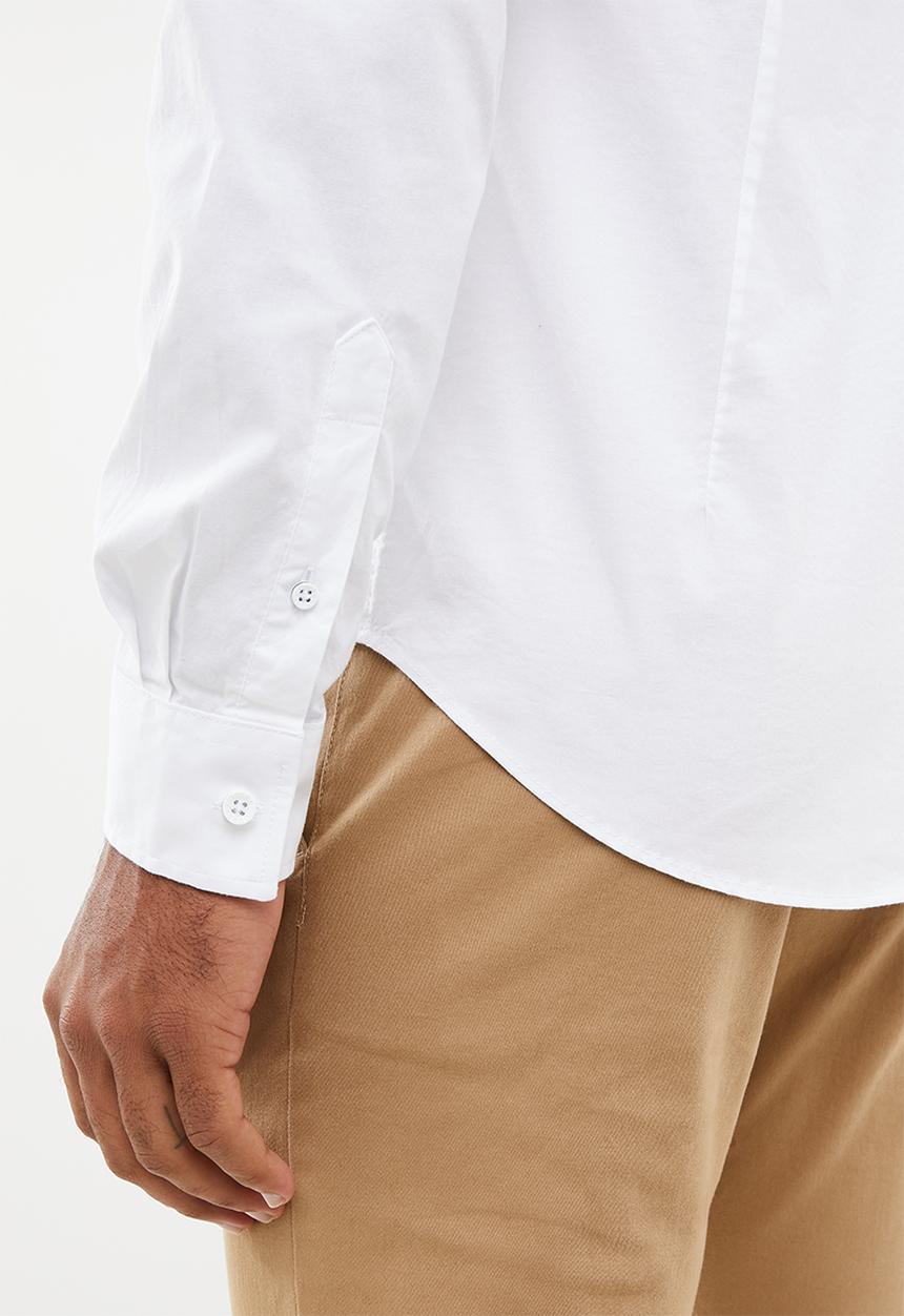 GUESS - Core woven long sleeve shirt - white