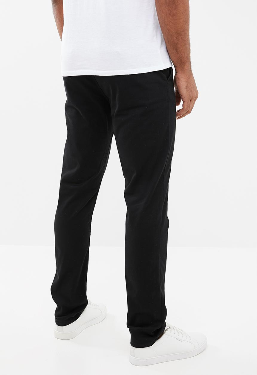 GUESS - Carter twill chino pant - black