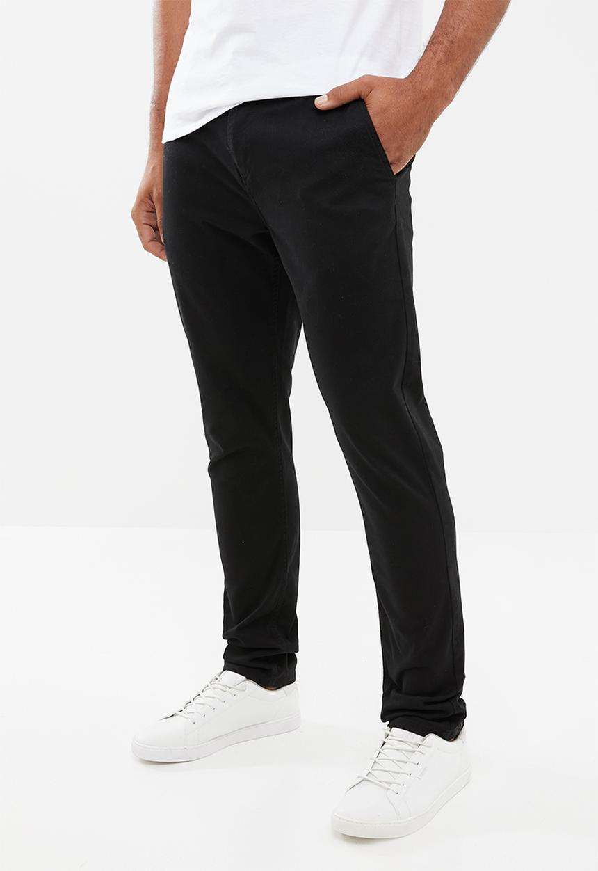 GUESS - Carter twill chino pant - black