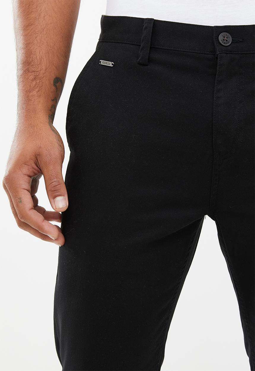 GUESS - Carter twill chino pant - black
