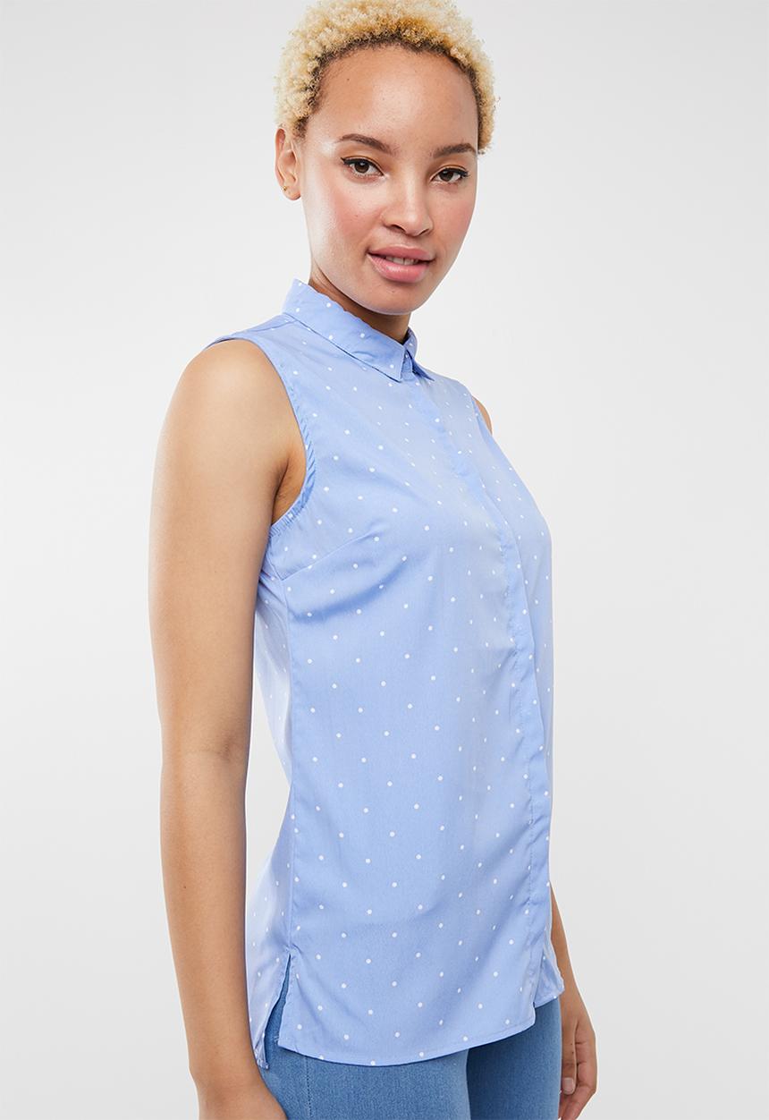 c(inch) - Basic shirt - blue