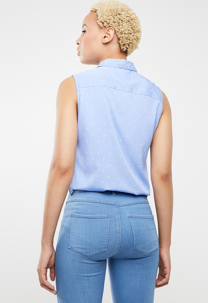 c(inch) - Basic shirt - blue